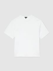 Reiss White Huxley Cotton Slub Relaxed-Fit T-Shirt - Image 2 of 6