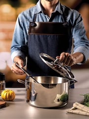 Tramontina 5 Piece Silver Grano 3-Ply Stainless Steel Cookware Set - Image 4 of 6