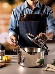 Tramontina 6 Piece Silver Grano 3-Ply Stainless Steel Cookware Set - Image 4 of 6