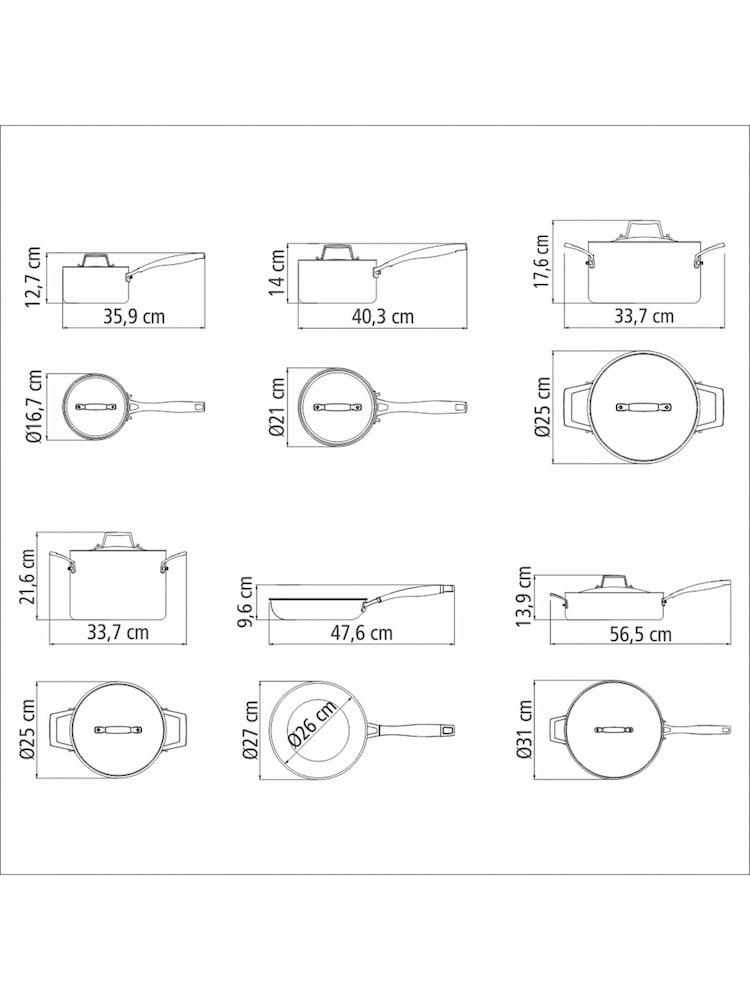 Tramontina 6 Piece Silver Grano 3-Ply Stainless Steel Cookware Set - Image 6 of 6 Tramontina 6 Piece Silver Grano 3-Ply Stainless Steel Cookware Set - Image 6 of 6