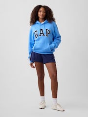 Hemelsblauw - Gap - Relaxte hoodie met logo - Afbeelding 4 van 6