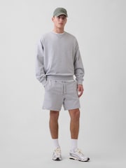 Gap Grey Heavyweight French Terry Sweat Shorts - Image 3 of 6