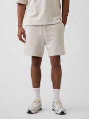 Gap Beige Heavyweight French Terry Sweat Shorts - Image 1 of 6