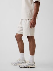 Gap Beige Heavyweight French Terry Sweat Shorts - Image 3 of 6