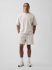 Gap Beige Heavyweight French Terry Sweat Shorts - Image 4 of 6