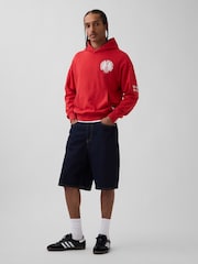 Gap Red England FIFA WORLD CUP™ Vintage Soft Oversized Hoodie - Image 3 of 4