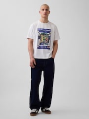 Gap White France FIFA WORLD CUP™ Relaxed Graphic Short Sleeve T-Shirt - Image 3 of 5