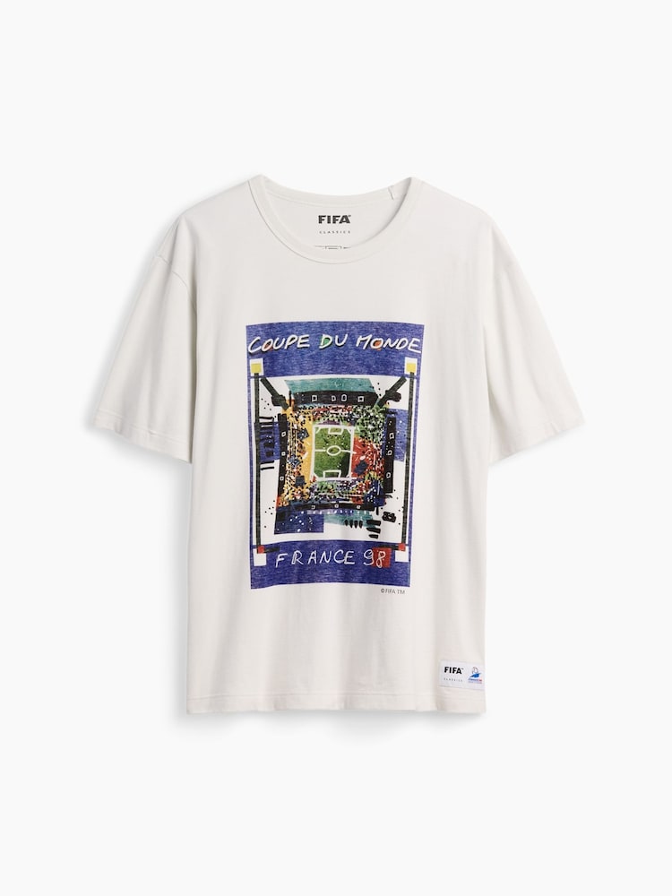 Gap White France FIFA WORLD CUP™ Relaxed Graphic Short Sleeve T-Shirt - Image 5 of 5 Gap White France FIFA WORLD CUP™ Relaxed Graphic Short Sleeve T-Shirt - Image 5 of 5