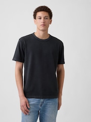 Gap Black Heavyweight Relaxed Short Sleeve T-Shirt - Image 1 of 4