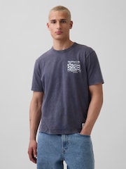 Gap Navy USA FIFA WORLD CUP™ Relaxed Graphic Short Sleeve T-Shirt - Image 1 of 5