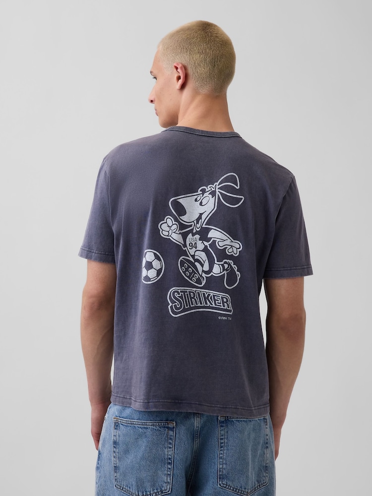 Gap Navy USA FIFA WORLD CUP™ Relaxed Graphic Short Sleeve T-Shirt - Image 2 of 5