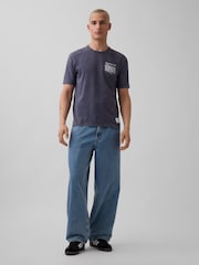 Gap Navy USA FIFA WORLD CUP™ Relaxed Graphic Short Sleeve T-Shirt - Image 3 of 5