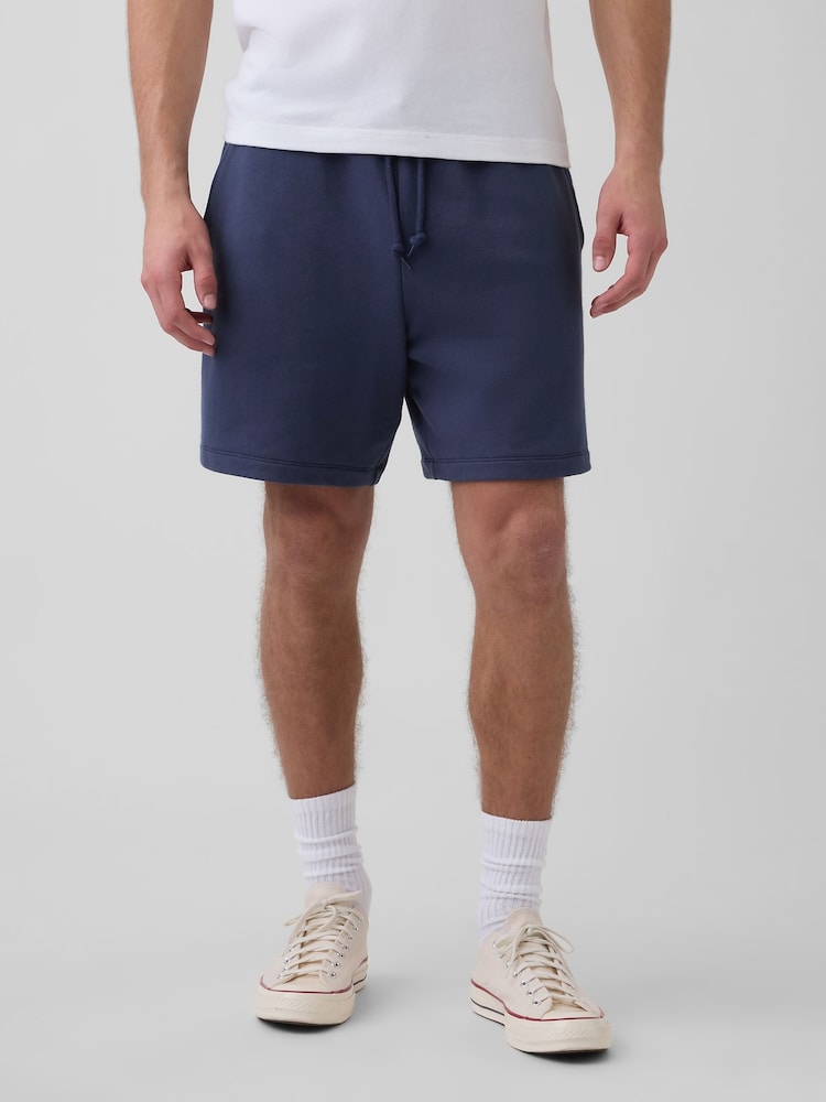 Gap Blue Heavyweight French Terry Sweat Shorts - Image 1 of 5