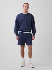Gap Blue Heavyweight French Terry Sweat Shorts - Image 3 of 5