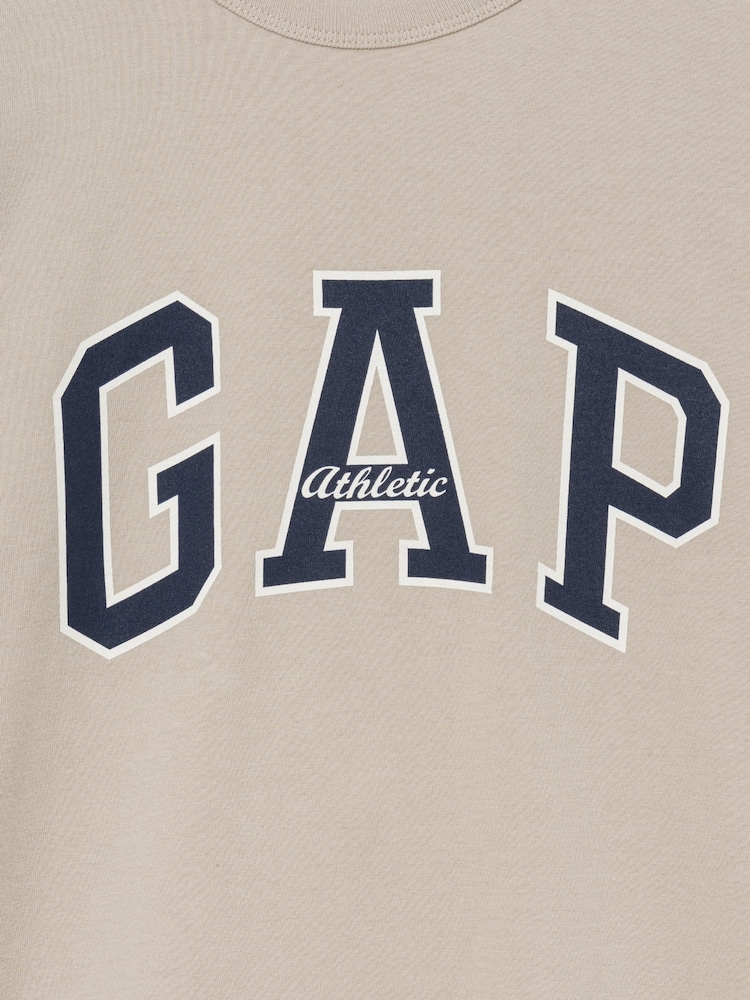 Gap Beige Arch Logo Short Sleeve T-Shirt - Image 2 of 2