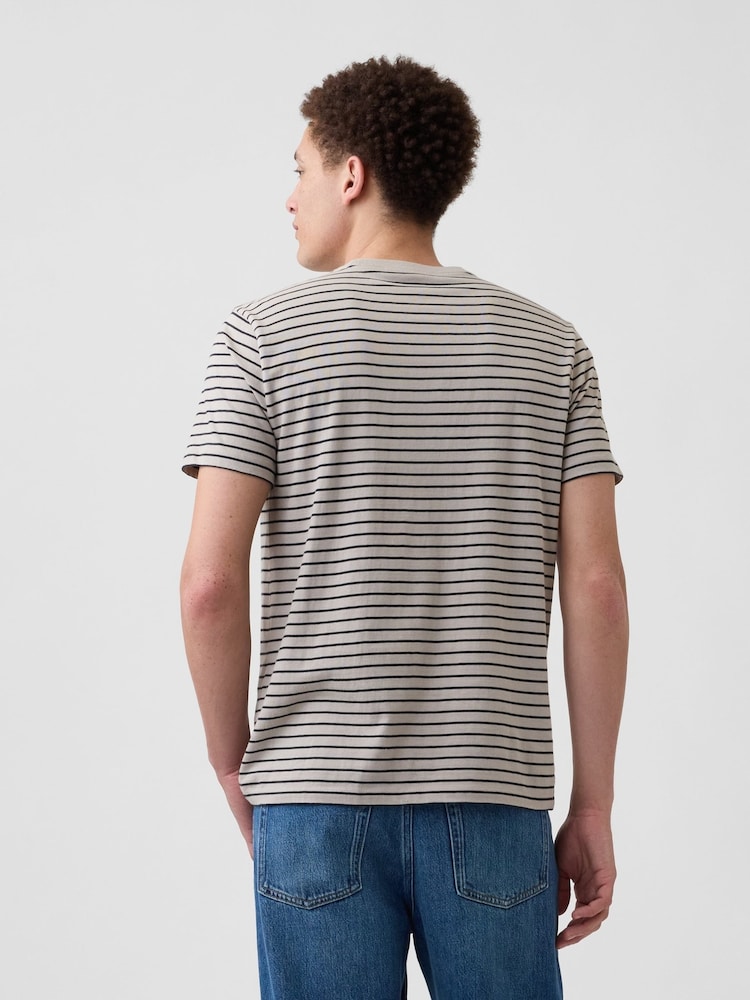 Pantalon drept gri - Gap Everyday Soft Mini Logo Short Sleeve T-Shirt - Imaginea 2 din 4