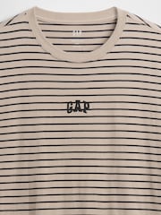Pantalon drept gri - Gap Everyday Soft Mini Logo Short Sleeve T-Shirt - Imaginea 4 din 4