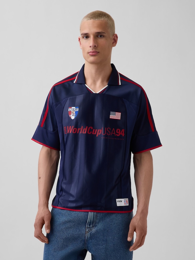 Navy USA - Gap FIFA WORLD CUP™ Oversized Football Jersey T-Shirt - Bild 1 von 5
