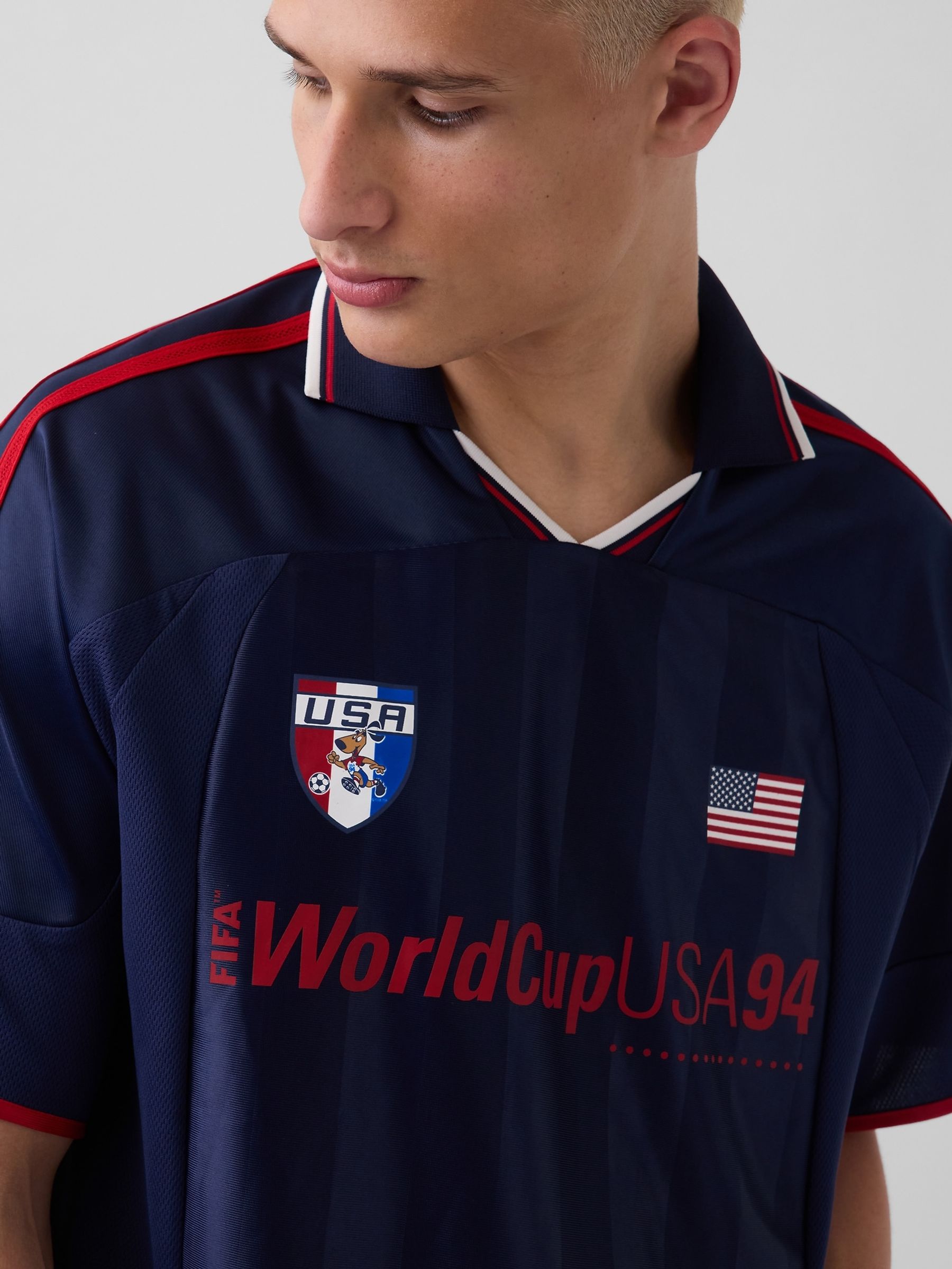 Buy Gap Navy USA FIFA WORLD CUP™ Oversized Football Jersey T-Shirt