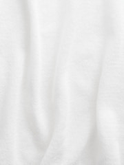 Gap White Linen-Blend Knit Short Sleeve T-Shirt - Image 4 of 4