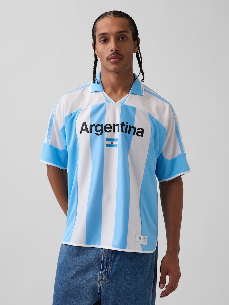 Blue Argentina - Gap FIFA WORLD CUP™ Oversized Football Jersey T-Shirt - Bild 1 von 5