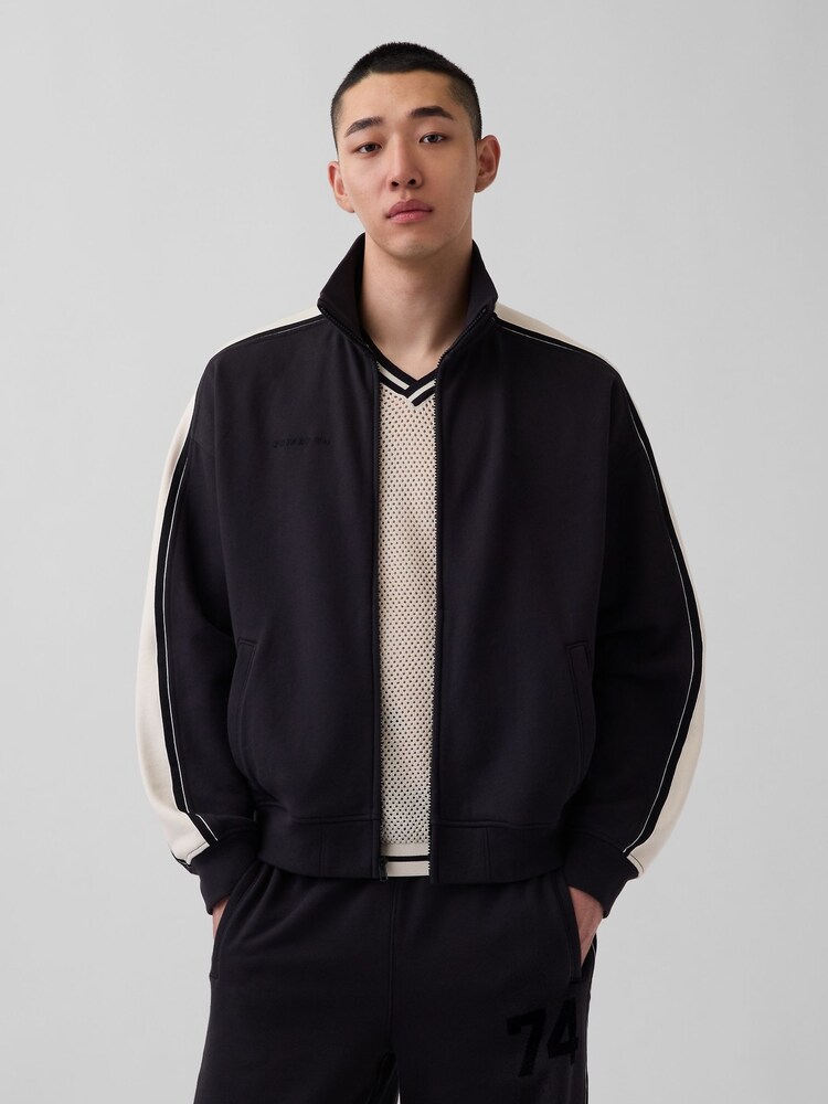 Gap x OuiGap Black Heavyweight French Terry Jacket - Image 1 of 5