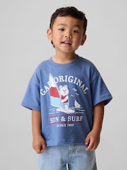 Gap Blue Oversized Graphic T-Shirt (6mths-5yrs) - Image 1 of 4