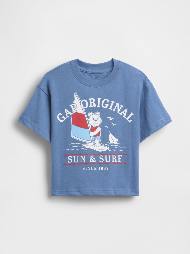Gap Blue Oversized Graphic T-Shirt (6mths-5yrs) - Image 2 of 4