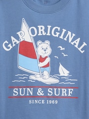 Gap Blue Oversized Graphic T-Shirt (6mths-5yrs) - Image 4 of 4