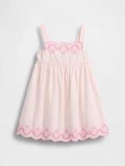 Gap Pink Eyelet Shell Dress (6mths-5yrs) - Image 2 of 4