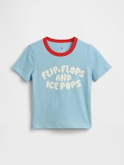 Gap Blue Graphic Short Sleeve T-Shirt (6mths-5yrs) - Image 1 of 2