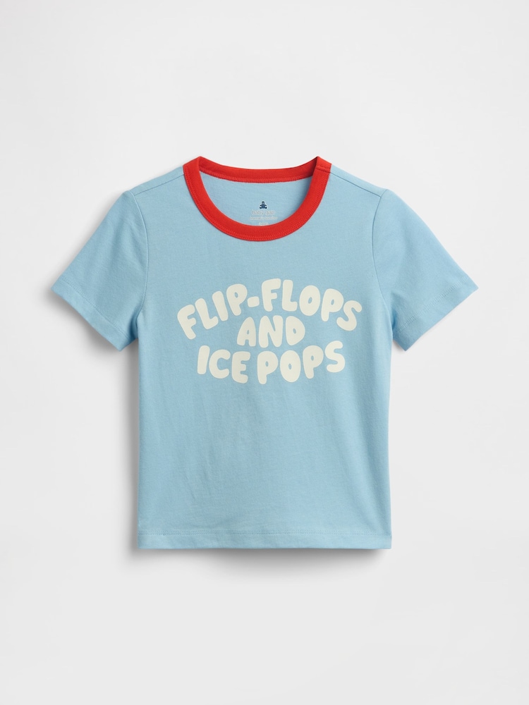 Gap Blue Graphic Short Sleeve T-Shirt (6mths-5yrs) - Image 1 of 2 Gap Blue Graphic Short Sleeve T-Shirt (6mths-5yrs) - Image 1 of 2