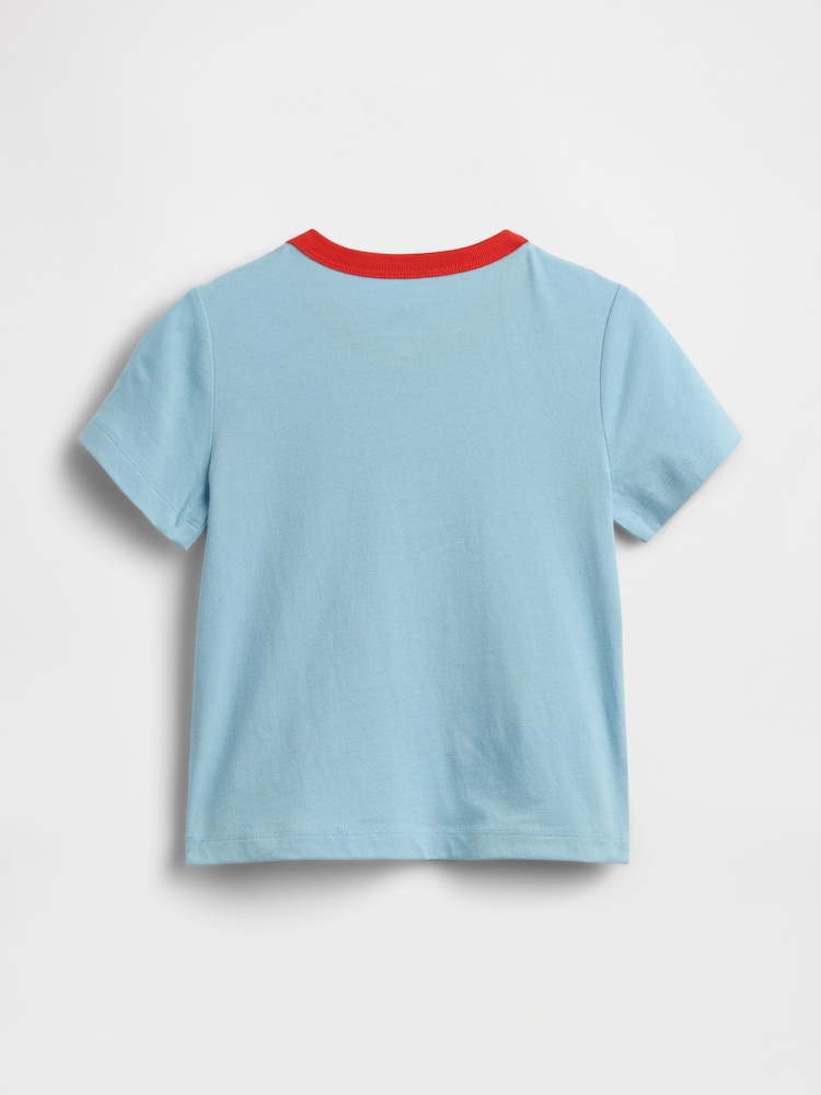 Gap Blue Graphic Short Sleeve T-Shirt (6mths-5yrs) - Image 2 of 2 Gap Blue Graphic Short Sleeve T-Shirt (6mths-5yrs) - Image 2 of 2