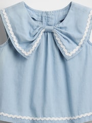 Gap Blue Denim Bow Outfit Set (6mths-5yrs) - Image 4 of 4