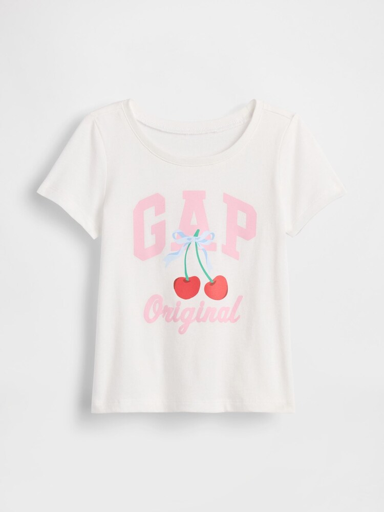 Gap White Logo Short Sleeve T-Shirt (6mths-5yrs) - Image 2 of 4