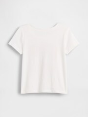 Gap White Logo Short Sleeve T-Shirt (6mths-5yrs) - Image 3 of 4