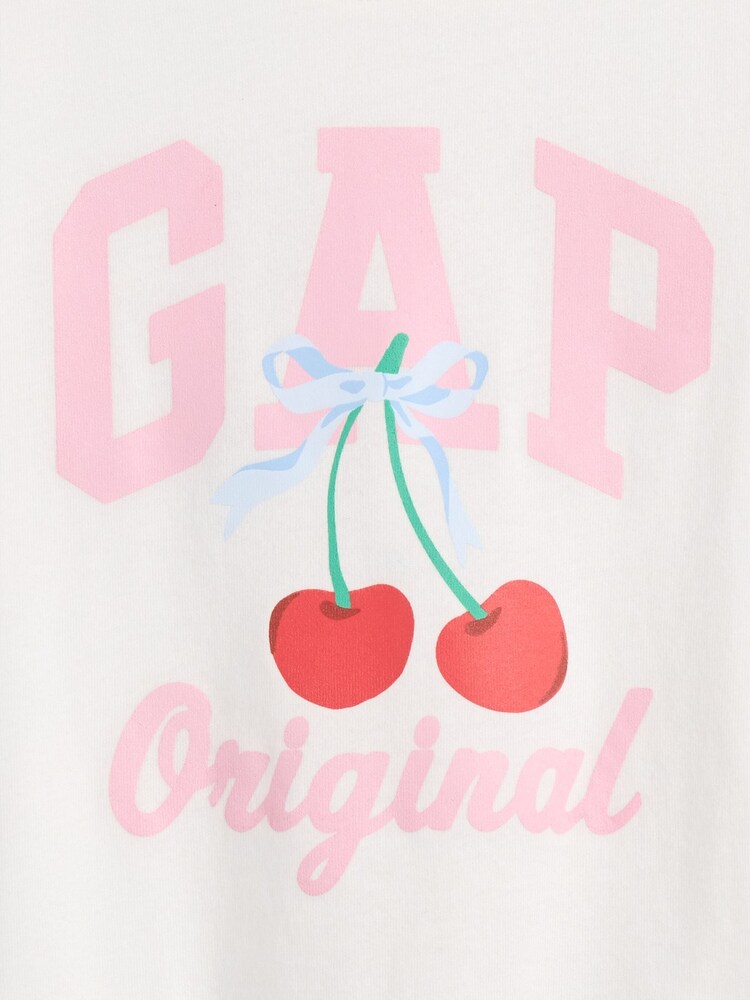 Gap White Logo Short Sleeve T-Shirt (6mths-5yrs) - Image 4 of 4