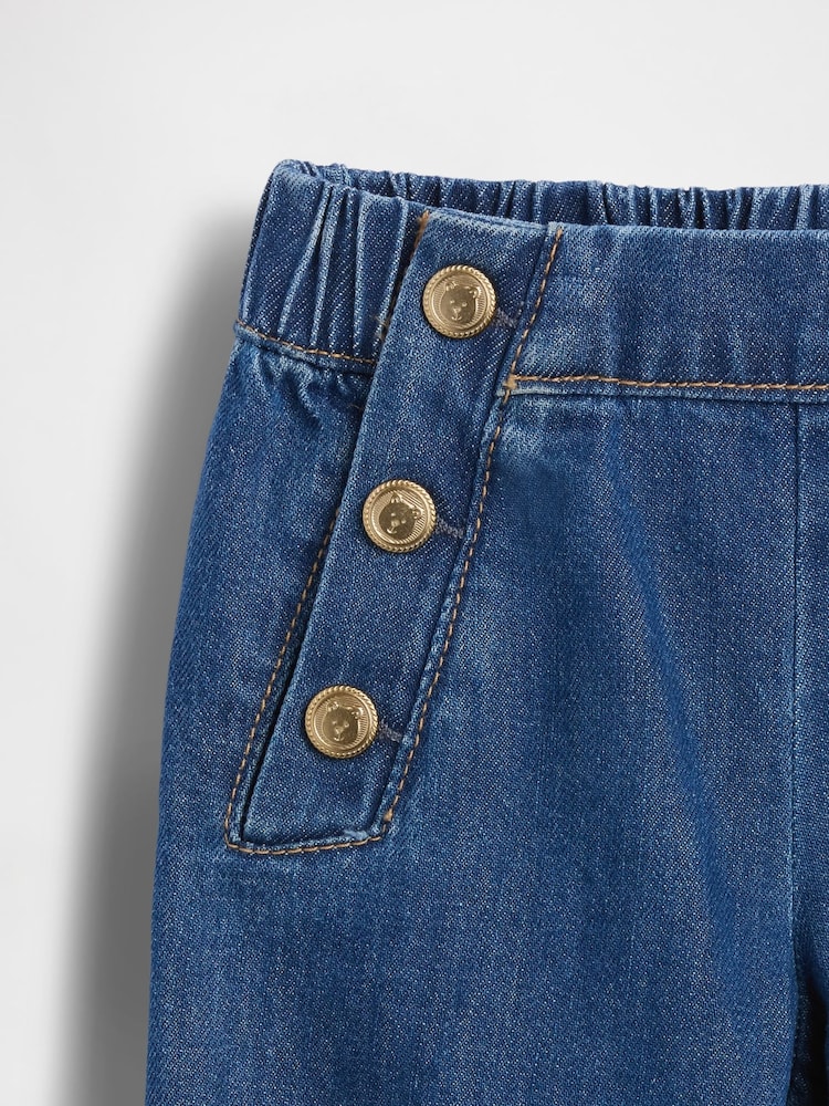 Gap Medium Wash Sailor Pull On Baggy Jeans (6mths-5yrs) - Image 3 of 3