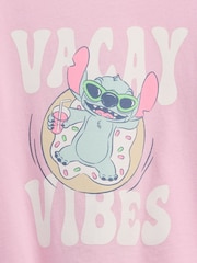 Lyserød Stitch - Gap Disney Graphic T-shirt (6mdr.-5år) - Billede 3 af 3