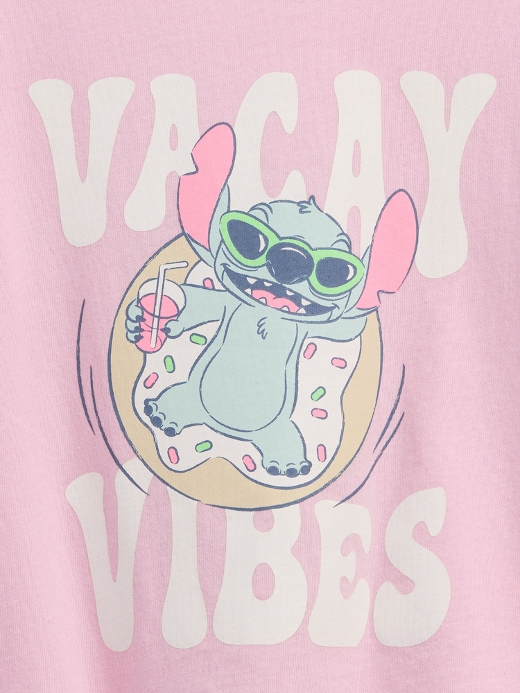 Lyserød Stitch - Gap Disney Graphic T-shirt (6mdr.-5år) - Billede 3 af 3 Lyserød Stitch - Gap Disney Graphic T-shirt (6mdr.-5år) - Billede 3 af 3