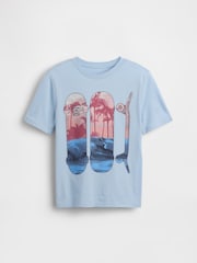 Blue Skateboard Graphic Short Sleeve T-Shirt (4-13yrs) - Image 1 of 3