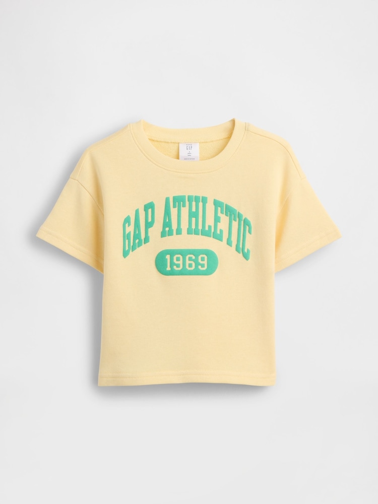 Gap Yellow French Terry Short-Sleeve Sweatshirt (6mths-5yrs) - Image 1 of 3