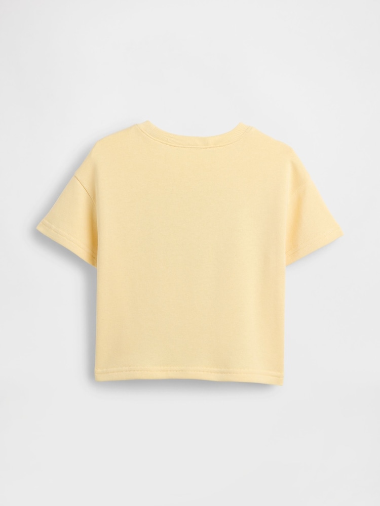 Gap Yellow French Terry Short-Sleeve Sweatshirt (6mths-5yrs) - Image 2 of 3