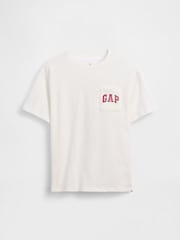 Gap White Heavyweight Relaxed Logo Short Sleev T-Shirt (4-13yrs) - Image 3 of 4