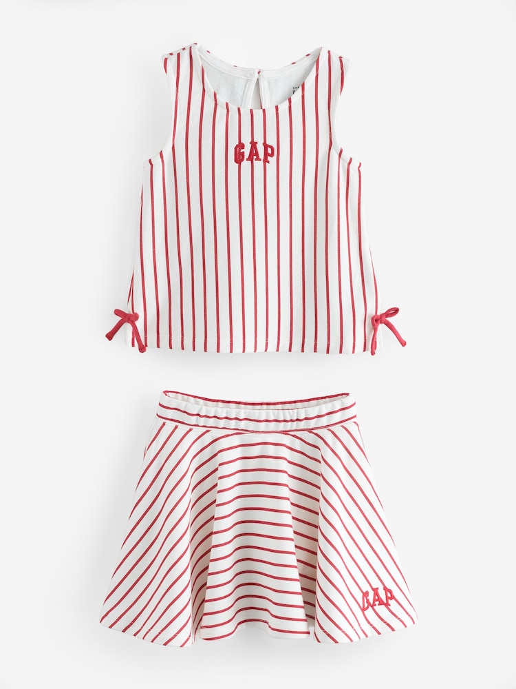 Rayas rojas - Gap VintageSoft Bow Skort Set (6mths-5yrs) - Imagen 1 de 4 Rayas rojas - Gap VintageSoft Bow Skort Set (6mths-5yrs) - Imagen 1 de 4