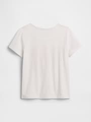 Gap White Logo Short Sleeve T-Shirt (6mths-5yrs) - Image 2 of 3