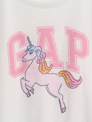 Gap White Logo Short Sleeve T-Shirt (6mths-5yrs) - Image 3 of 3