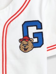 Gap White Brannan Bear Logo Baseball Jersey T-Shirt (6mths-5yrs) - Image 4 of 4