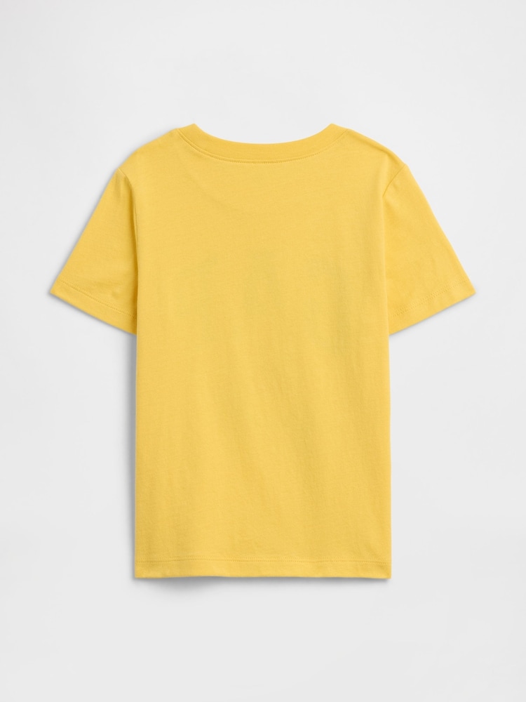 Gap Yellow Winnie the Pooh Disney Logo Short Sleeve T-shirt (6mths-5yrs) - Image 2 of 3