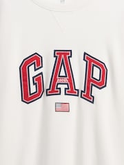 Gap VintageSoft Terry liela izmēra sporta krekls ar grafikas apdruku (4-13gadi) - Attēls 5 no 5